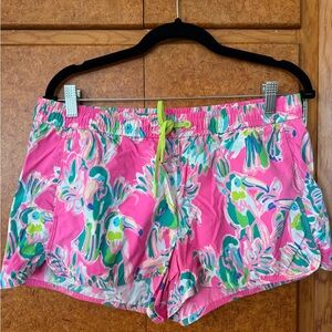 Lilly Pulitzer Luxletic Women’s Athletic Shorts, Size Large
